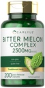Carlyle Bitter Melon 캡슐 2500 mg | 200 개 | 비 GMO 및 글루텐 무료 추출물 | 복합 보충