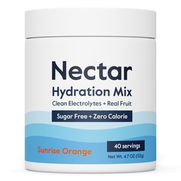 Nectar Sugar Free Electrolytes Powder - 유기 과일 설탕 또는 칼로리 - 탈수 기복과 급속한 탈수 용수 분말 - Keto와 Paleo (Orange 40 서빙 욕조)