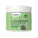 동물성 필수 LONGEVITY Reishi 버섯 보충 개 & 고양이 - 건강한 심혈관 & 간결 기능, 지원 장기 건강, 버섯 분말 추출물, 산화 방지제 - 1.8 Oz (1의 포장)