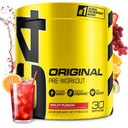 Cellucor C4 Original Pre Workout Powder Fruit Punch | 비타민 C 면역 지원 | 남성용 설탕 무료 운동 에너지 | 150mg 카페인 + 베타 알라닌 + 크레아틴 | 30 인분