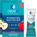 액체 I.V.® Hydration Multiplier® +Kids - Crisp Red Apple | Electrolyte Powder Drink Mix | 2 팩 (16 인분)