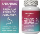 여성, 프리미엄 Feminine Balance Gummies, Inositol, CoQ10, Folate 및 비타민, 지원 호르몬 균형, Ovulation/Menstrual 사이클, 1 달 공급과 함께 우수한 Fertility Gummies