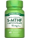Nature's Truth L Methylfolate 15mg | 60 캡슐 | 비 GMO & 글루텐 프리 보충교재 | 추가 강도