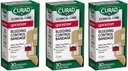 Curad Quickstop Flex-Fabric Bandages, Quickstop Bleeding Control Technology, 분류 된 크기, 30 카운트 (패키지 3)