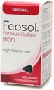 Feosol 철 황산염 철, 본래, 정제 120 ea (4의 포장)