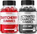 Tart Cherry (90 Gummies) Uric Acid Level은 Celery Seed와 활성 Charcoal (60 Gummies) Healthy Detox & Cleanse와 강력한 산화 방지제를 지원합니다. 유기농 코코넛 쉘 - 미국