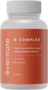 B Complex | 비타민 B1, B2, B3, B5, B6, B12, Biotin, Folic Acid, Cholin, & Inositol의 종합 공식 | 비 GMO, 글루텐 프리 | 60 정제