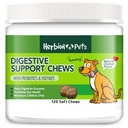 Herbion Pets Probiotics & Enzymes, 120 Soft Chews, 개선 된 Gut 건강, 최소 2 억 CFUs, 개 12 Weeks +, 팩 1에 대한 미국에서 만든 소화 지원 Chews