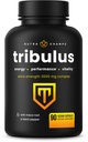 NutraChamps Tribulus Terrestris, 에너지, 활력, 체력 및 성능, 추가 강도 Saponins, 90 Vegan 캡슐에 대한 2000mg 보충 부스터