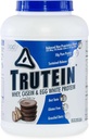 몸 영양 Trutein 높은 단백질 분말: 45% Whey, 45% Casein, 10% 계란 백색 단백질 Shake 혼합, 글루텐 자유로운, 낮은 나트륨, 남자 & 여자를 위한 낮은 Carb 단백질 보충교재, 초콜렛 땅콩 버터, 4lb