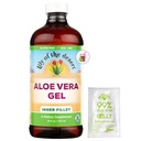 사막 알로에 베라 젤의 백합 - 내부 필렛 필터 알로에 베라 음료, 두꺼운 일관성, Gut 건강, Stomach Relief, Wellness Glowing Skin 16 Fl Oz Gelly Sachet 포함의 소화 효소.