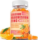 D3 &B6 &K2를 가진 칼슘 마그네슘 아연 Gummies, 300mg 마그네슘 지원을 가진 1000mg 칼슘 Gummies 성인과 청소년을 위한 면역력, 수가 자유로운 (60 조사)