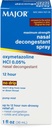 MAJOR 최대 힘 Nasal Decongestant 살포, Oxymetazoline HCl 0.05% 펌프 Mist의 Nasal 살포, Nasal Congestion, 감기 및 알레르기 1 Fl. Oz에서 12 시간 기복까지 비 돌리십시오. (1 팩)