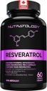 Nutratology Resveratrol 보충교재 유력한 산화를 억제하는 보충교재 - 노화 방지 Trans Resveratrol - 증가 심장 혈관 건강, 세포 재생 & 머리 성장 - 60의 캡슐 - 30의 서빙