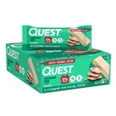 Quest Nutrition Peppermint Bark Protein Bar, 21g Protein, 4g Net Carb, 1g Sugar, 글루텐 무료, 12 개