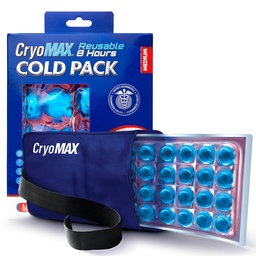 Cryo-Max 콜드 팩, 팔꿈치, 무릎, 목 + 더 많은, 매체, 6" x 12" (1개의 조사)를 위한 8 시간 재사용할 수 있는 찬 치료 얼음 팩