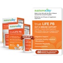 NatureCity True-Life-PB 선반 여성과 남성을위한 안정 혼합 프리 바이오 틱스 및 프로 바이오 틱 - 여성과 남성을위한 소화 Gut 건강 보조제 - Dairy Free - (60 Veggie 캡슐)