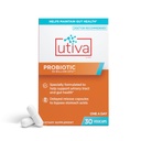 Szio + Utiva Probiotic – Urinary Tract and Gut Health Supplement – 12 억 CFU Lactobacillus & Bifidobacterium Probiotic for Men and Women, 30 지연 릴리스 Vegi 캡슐