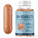 DIM 보충 200 mg 호르몬 균형에 대 한 | 드레이드 릴리즈 Microbeadlets | 여성 및 남성에 대 한 에스트로겐 균형, 호르몬 여드름 보충 교재, 남성 및 산화 방지제 지원 | Vegan, Soy Free | 60 Ct.