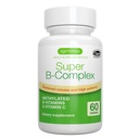 Igennus Super B-Complex 메틸을 섞은 B 비타민 - 5MTHF Folate & 메틸 B12, 에너지, 무드 & 인지 성과, 실험실 확인된, 60 작은 정제와 더불어 유지한 방출, 청결한 상표 & 높은 흡수
