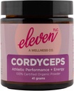 Eleven TLC - Cordyceps 버섯 분말 | 100 % 유기농 | Athletic Performance + Energy | US Grown | GMO Free | 비활성 유리 용기 | 41g | 20 인분