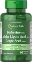 Puritan의 Pride Berberine, 알파 Lipoic 산 & 포도씨는, 산화 방지제 지원, 90 식물성 캡슐을 승진시킵니다