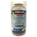 Kirkland 서명 100% 야생 물고기 기름 혼합 야생 알래스카 연어 기름 180 EPA 120 DHA 1000mg - 360 Enteric Softgels