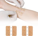 지퍼 스티치 나비 Bandaids 없는 레이스 수리 빠른 구멍 - 비상사태 부상 마감 장치 2 조각 (PU)