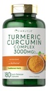 Carlyle Turmeric Curcumin 보충 | 3000mg 180 캡슐 | 블랙퍼, 쿠르쿠미노이드 및 바이오페린 | Non-GMO, 글루텐 프리