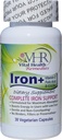 비타민 C, FOLIC 산, B-12 & ZINC 보존 자유로운, Gentle 및 최대 흡수를 위해 공식화되는 비소를 가진 Iron+. 30 Veggie 모자 - 바이탈 건강 요법