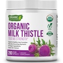 USDA 유기 우유 이틀 30 : 1 추출물 캡슐, 280 Vegan 캡슐, Silymarin Flavonoids, Liver Cleanse 및 Liver Detox 지원, 표준화 된 30X 추출물, 미국에서 만든