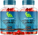 (2 팩) Keto Rain Gummies - Keto Rain Advanced ACV Gummys, Keto Rain ACV Gummy 1050MG - 모든 자연 Keto Rain Apple Cider Vinegar, KetoRain ACV Gummys, 2 개월 동안 120 Gummies