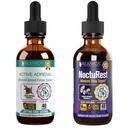 Active Adrenal + NoctuRest - Adrenal Health + Sleep- Liquid Delivery for Better Absorption - Rhodiola, Hops, Holy Basil, Melatonin, Ashwagandha 및 기타 지원!