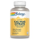 SOLARAY 칼슘 마그네슘 구연산염 w/Vitamin D3 K2 - 여성과 남자를 위한 칼슘 보충교재 - 뼈와 심장 건강 지원 - Cal Mag 2:1 비율, 더하기 비타민 D 3와 K2, 60 일 보장, 30의 서빙