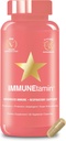 HAIRtamin IMMUNEtamin Immunity 부스터 캡슐 호흡 지원 | 천연 면역 지원 보충교재 & 산화 방지제 | 매일 Multivitamin w/Elderberry, 비타민 C, 아연, 비타민 D3