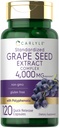Carlyle Grape Seed Extract 4,000mg | 120 빠른 릴리스 캡슐 | 폴리페놀로 표준화 된 추출물 복합재 | Non-GMO, 글루텐 무료 보충
