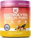 Keppi Keto Electrolytes Powder No Sugar - Sugar Free Electrolytes - 미국에서 만든 - 고급 Hydration, 성능 및 회복 - 맛있는 열대 풍미 - 쉽게 Clumps 없음