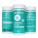 UpNourish AREDS 2 플러스 아이 비타민 보충, Lutein, Zeaxanthin, Saffron, Astaxanthin & DHA - 120 softgels를 가진 AREDS 2 아연 자유로운 공식