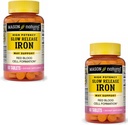 Mason Vitamins Slow Release Iron은 느린 Fe, 1-Ounce (Pack of 2)의 활성 성분과 비교합니다.