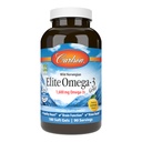 Carlson - 엘리트 Omega-3 보석, EPA와 DHA를 포함하여 1600 mg Omega-3, 노르웨이어, 야생 잡힌 물고기 기름 보충교재, 지속 가능한 Sourced, 레몬, 180 Softgels