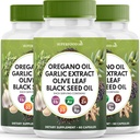 Oregano 기름 마늘 추출물 올리브 잎 검정씨 기름 Astragalus - 여자와 남자 180 조사를 위한 면역 지원 보충교재
