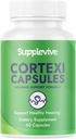 Cortexi Hearing Support Formula - 귀걸이, 티니수 보충 및 보청기에 대한 귀 주석 nitus 구호 소음, 안전하고 자연적으로 60 캡슐 (1)