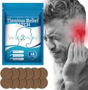 Tinnitus 구호 패치, 자연 초본 틴니우스 구호 치료 귀 패치, 귀 반지, 귀 통증, 구호 Hearing 손실 및 보호 귀 건강, 12Pcs (1 팩)