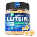 Lutein 20mg 40mg 및 Zeaxanthin는 눈, 오메가 3, Saffron, 아연, Bilberry & Goji Berry를 가진 Lutein Gummies를 위한 보충 교재 - 시니어를 위한 아이 비타민 Gummies - 채식주의자, 설탕 무료, 60ct