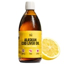 대상 Living Alaskan Cod Liver Oil Liquid | 유기농 레몬 맛 16.67 온스 | 미국에 속한 라인 | Naturally Occurring Vitamin D | Omega 3 DHA/EPA | Non-GMO Project 인증