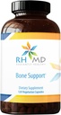RHMD 뼈 지원 보충교재 높게 흡수성 영양소 칼슘 말레이트, 마그네슘, 아연 Bisglycinate 킬레이트, 비타민 D + K - Non-GMO, Soy Free(120 채식 캡슐)