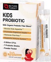 Probiotics-for-Kids with Prebiotics Fiber, Digestive Health & Immune Support, 7 Organic Probiotic Strains for Age 3+, Dairy, Gluten & Sugar Free, 30 Packets