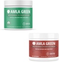 Amla Powder & Green Tea Superfood Supplement, 산화 방지제 지원, 인도 Gooseberry (90 인분) 및 Hibiscus (30 인분), 유기, 비건