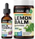 BIO KRAUTER 우유 이틀 Tincture 2 Fl. Oz. & 레몬 Balm 60 Gummies