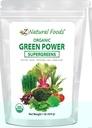 Z 천연 식품 유기 녹색 Superfood 분말 - Barley Grass, Wheatgrass, Spirulina, Spinach, Broccoli, Alfalfa 리프, Beet Root, Tomato, Dulse & Moringa - Raw Vegan Gluten 무료 - 1lb
